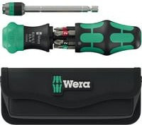 Wera Kraftform Kompakt 20 RA-R Bit-Schraubendreher-Set mit Tasche in Schwarz Grün Multicolour - Bild 1
