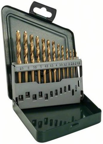 Bosch HSS-TiN Metall-Spiralbohrer-Set, 13-teilig - Bild 1