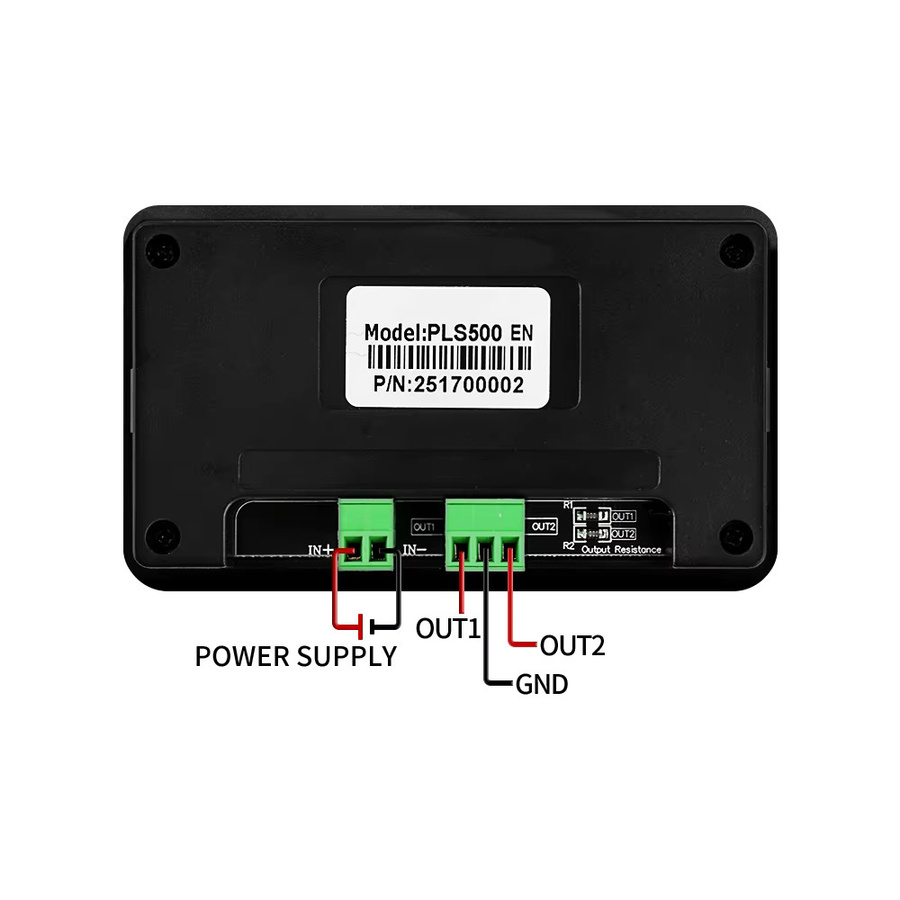 Aideepen PLS500 Puls-PWM-Signalgenerator in Schwarz, 2-Kanal-Frequenzmesser mit einstellbarer Totzeit und Arbeitszyklus, programmierbar für Servosteuerung, 1Hz bis 500kHz - Bild 4