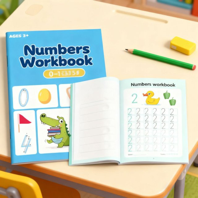 BOHY Übungsbuch für Kinder zum Trainieren von Zahlen 0-100 und Kalligraphie in Rot mit Tier-Motiven - Bild 1