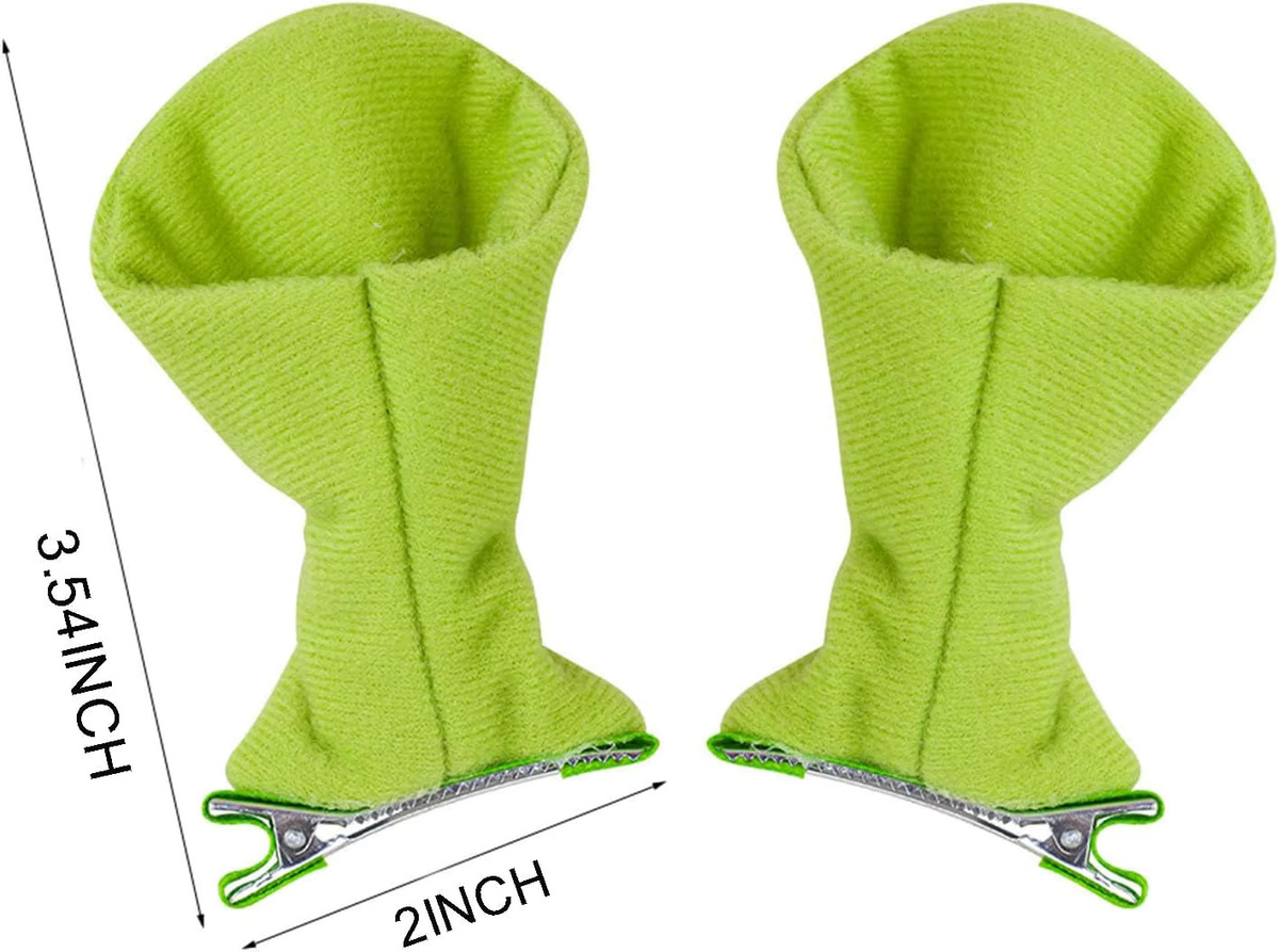 Monster-Haarspangen, grüne Ogerohren, Stirnband, Kostümzubehör für Erwachsene - Bild 2