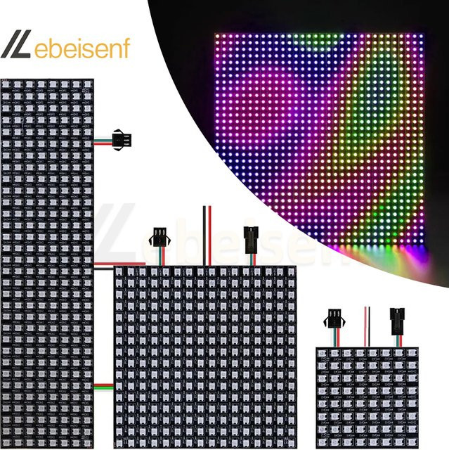 Lebeisenf RGBIC LED Matrix Modul WS2812B WS2815 Digital Adressierbares Panel Multicolor - Bild 1