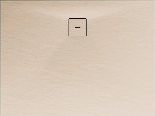 Schulte Duschwanne ExpressPlus aus Mineralguss, rechteckig, Sand/Beige, B: 100 cm, T: 80 cm - Bild 1