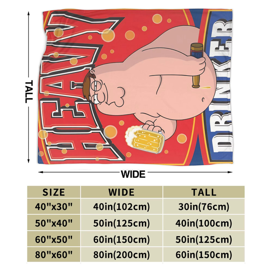 Potdemiel Peter Griffin Fleece-Decke für Erwachsene in Multicolour - Bild 5