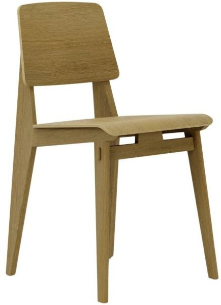 Vitra Chaise Tout Bois Liege mit Holzgestell in Beige - Bild 1