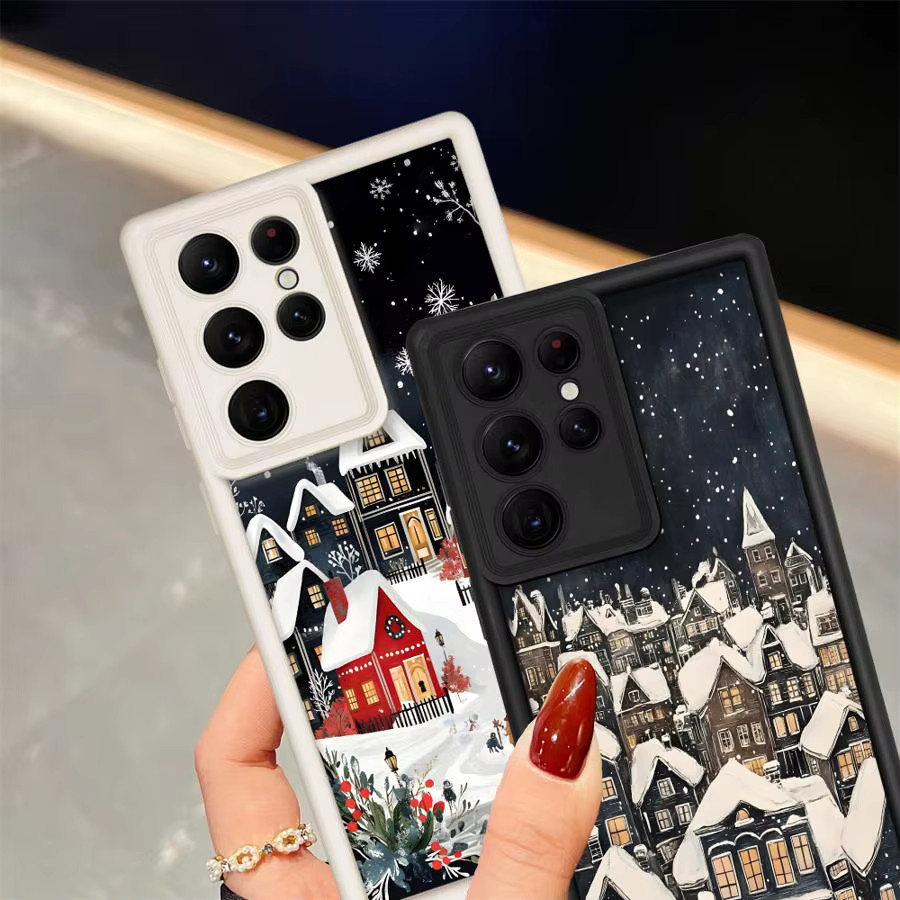 Samsung Galaxy TPU Soft Case Snowy Days Design Multicolor - Bild 3