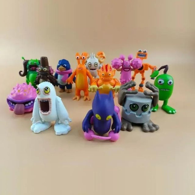 Topmix My Singing Monsters Wubbox Actionfiguren, 13-teiliges Set, Kunststoff, grau - Bild 1