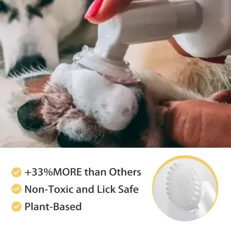 YEGBONG Pet Paw Foam Cleaner Pfotenreinigungsschaum für Hunde und Katzen, Weiß, 100 ml - Bild 4