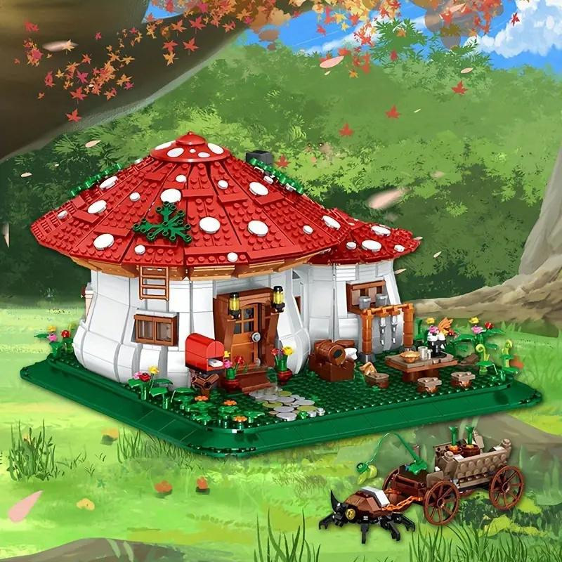 Linyi toy Pilzhaus Märchen Gebäude Blöcke ab 14 Jahren - Bild 3