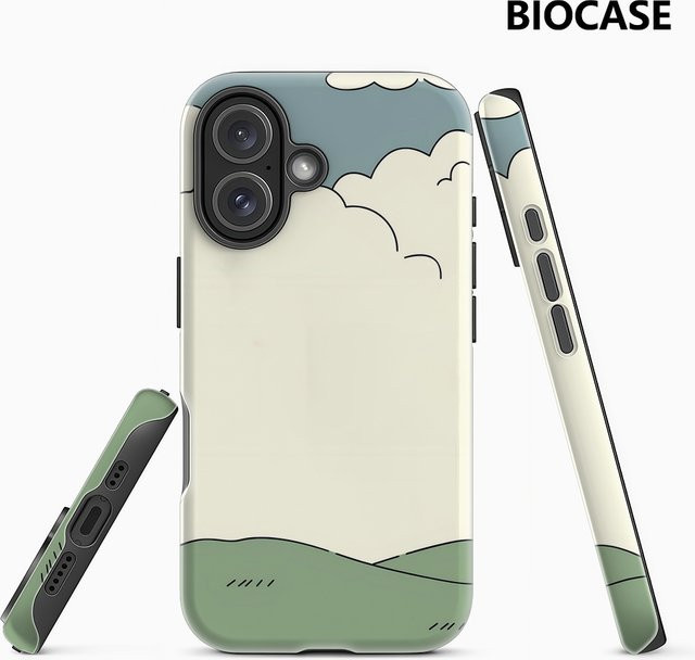 Potdemiel Handyhülle Calm Hills für iPhone 17 16 15 14 13 12 Pro Max Plus mit doppelschichtiger Rückseite in Multicolour - Bild 1