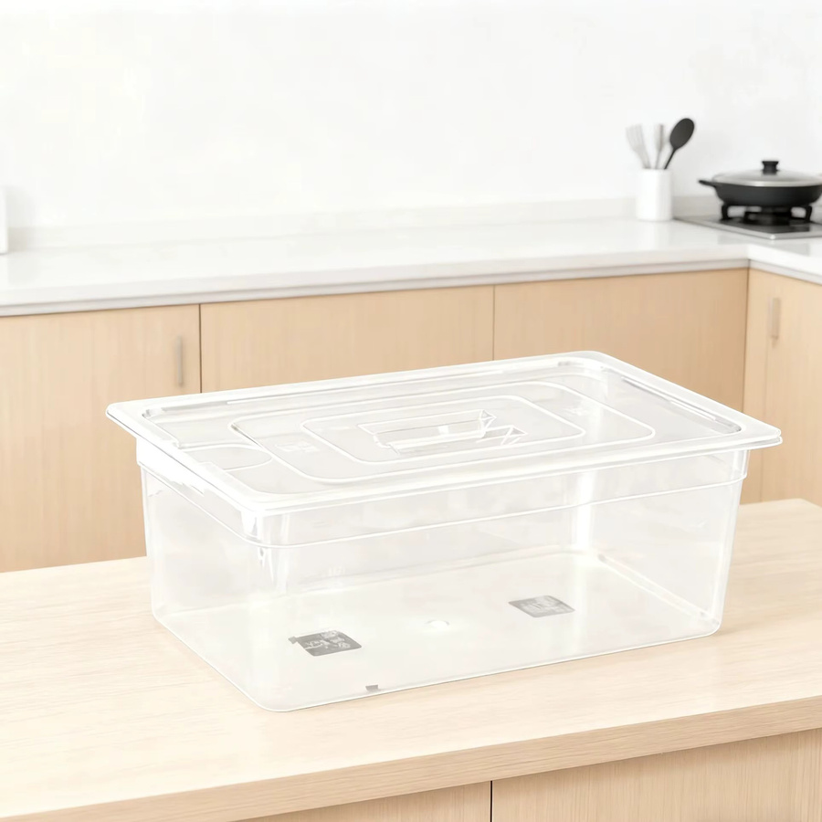 VamsLuna Sous-Vide-Behälter aus transparentem, BPA-freiem Polycarbonat mit Deckel, 25 l - Bild 2