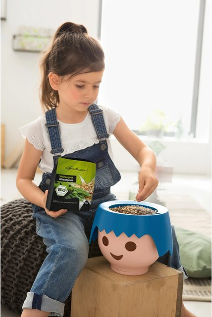 Lechuza Pflanz-Set Grow your own Übertöpfe Schwarz - Bild 1