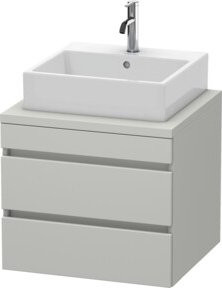 Duravit Waschtischunterschrank DuraStyle in Betongrau mit 2 Schubladen, Breite: 60 cm, Tiefe: 54,8 cm, Höhe: 51,2 cm - Bild 1