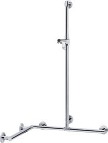 Keuco Duschhandlauf Plan Care, silber eloxiertes Aluminium, B/H: 59,7 x 109,7 cm - Bild 1