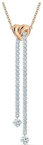 Swarovski Halskette, Roségold, Kristall, Weiß, Damen - Bild 1