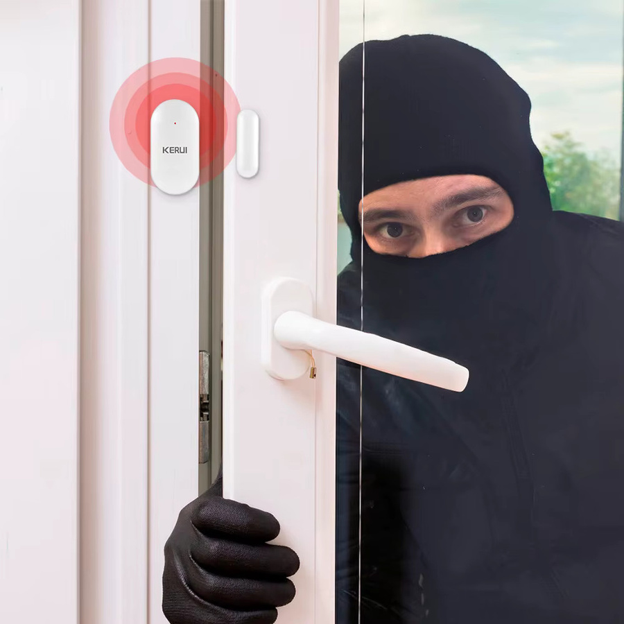 KERUI MC11 Drahtloser Tür- und Fenstersensor 433 MHz Magnet Detektor in Weiß für Home Security Alarmsysteme - Bild 3