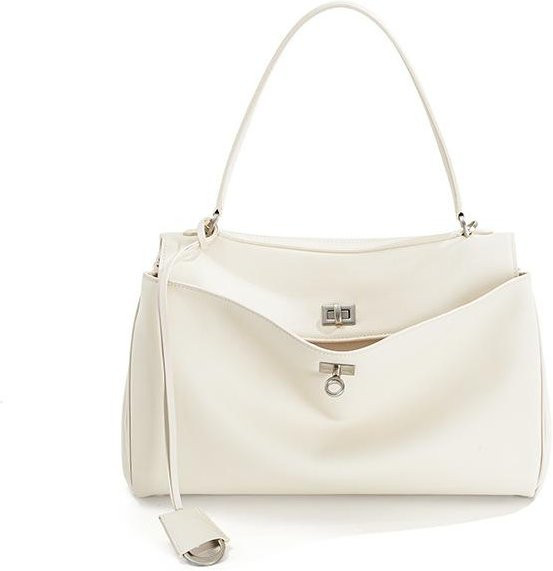 Rodeobag Unterarmtasche Leder, weiß, Damen - Bild 1