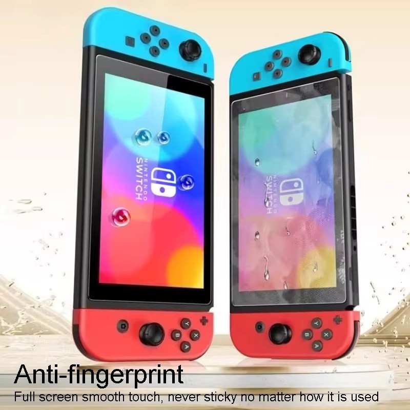 SmartDevil Displayschutzfolie aus Antireflexions-Hartglas für Nintendo Switch OLED 7 Zoll und Switch 2 8 Zoll, transparent - Bild 3