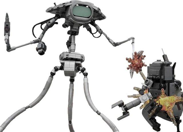 Gobricks MOC Marsianische Kampfmaschine Der Krieg der Welten Konstruktionsbausteine ab 14 Jahren - Bild 1