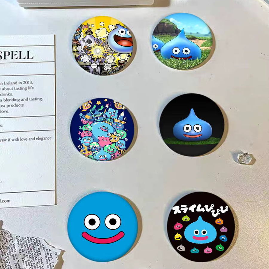Mesuca Brosche, Rocket Slime, Emaille-Pin, rund - Bild 4