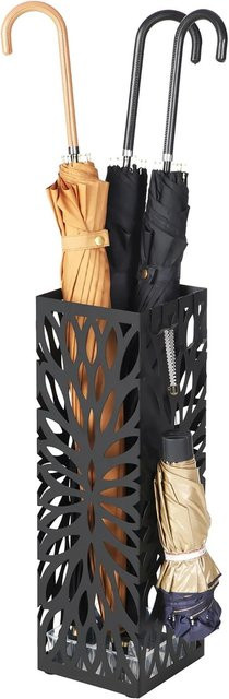 Songmics Regenschirmständer Patsy aus Stahl in Schwarz, B/T/H: 15,5 x 15,5 x 41 cm - Bild 1