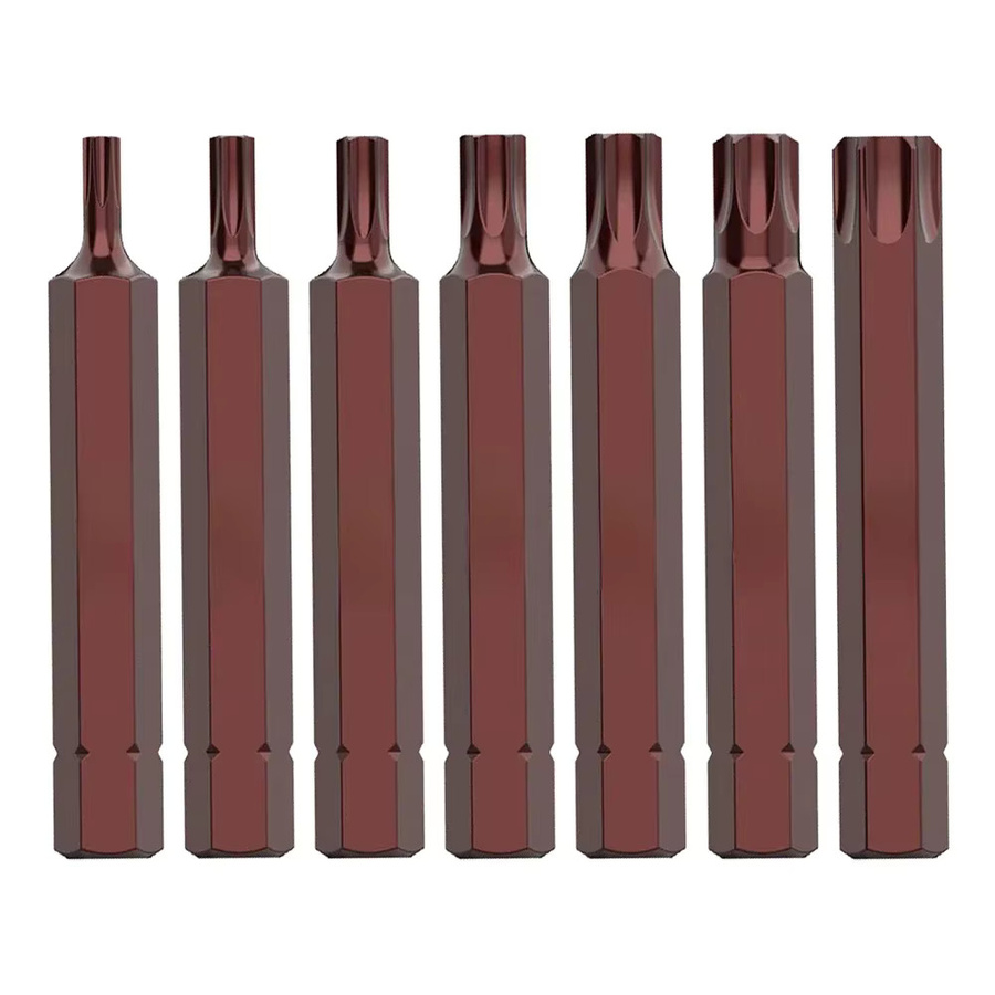 DAZZLEEX Torx Schraubendreher Bits Set mit Sechskantschaft, Länge: 7,5 cm, Größen T20 bis T55 - Bild 7