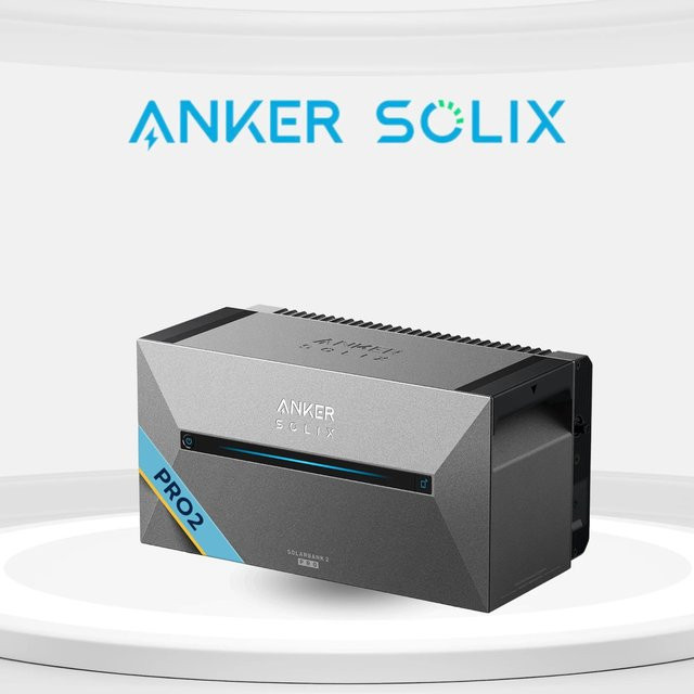 Anker SOLIX Solarbank 2 E1600 Pro Speicher für Balkonkraftwerk, Grau, 1,6 kWh - Bild 1