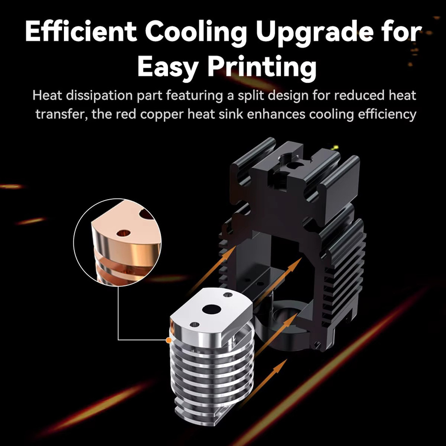 Creality Ender 3 V3 SE / V3 KE Hotend-Kit mit Keramik-Heizblock und Schnellwechsel-Düsen für Hochgeschwindigkeitsdruck bis 300 °C - Bild 5