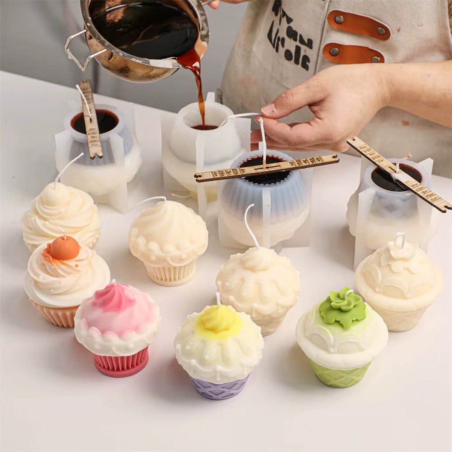 GBhouse Nicole 3D Cupcake Cuties Silikonform für DIY Duftkerzen in Multicolour - Bild 2
