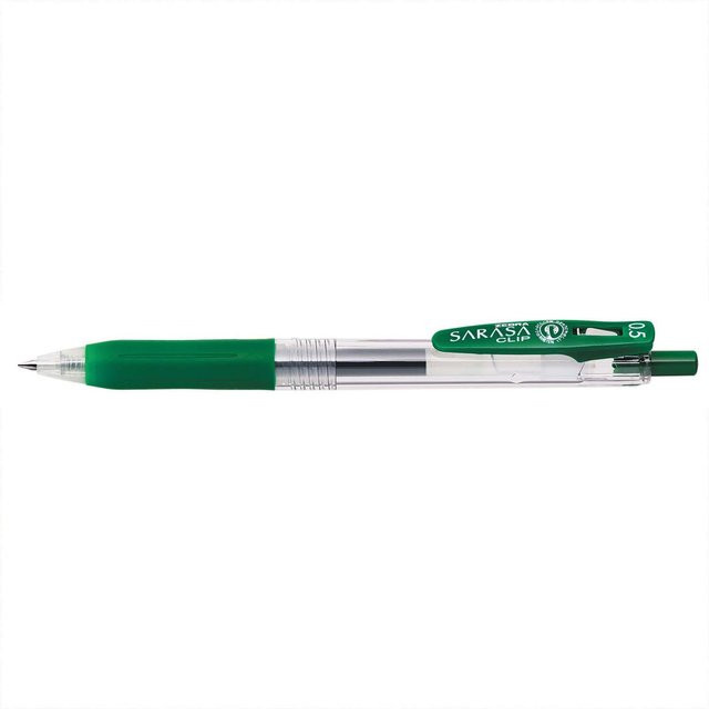 ZEBRA Sarasa Gel-Stift mit Clip, 0,5 mm, Viridian Green - Bild 1