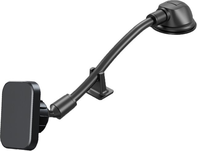 Magnetische Autotelefonhalterung mit Schwanenhals und langem Arm in Schwarz für LKW und Windschutzscheiben mit Gel-Saugnapf und universeller Kompatibilität - Bild 1