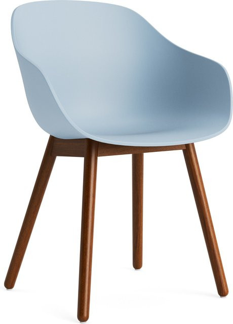 HAY About A Chair AAC 212 mit Armlehnen in Blau und Holzgestell im organischen Design - Bild 1