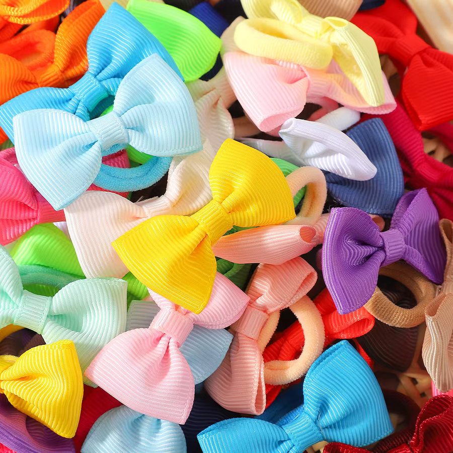 KIDS BOWS Haar Bands, 80 Teile/satz, Nylon, Kinder - Bild 3