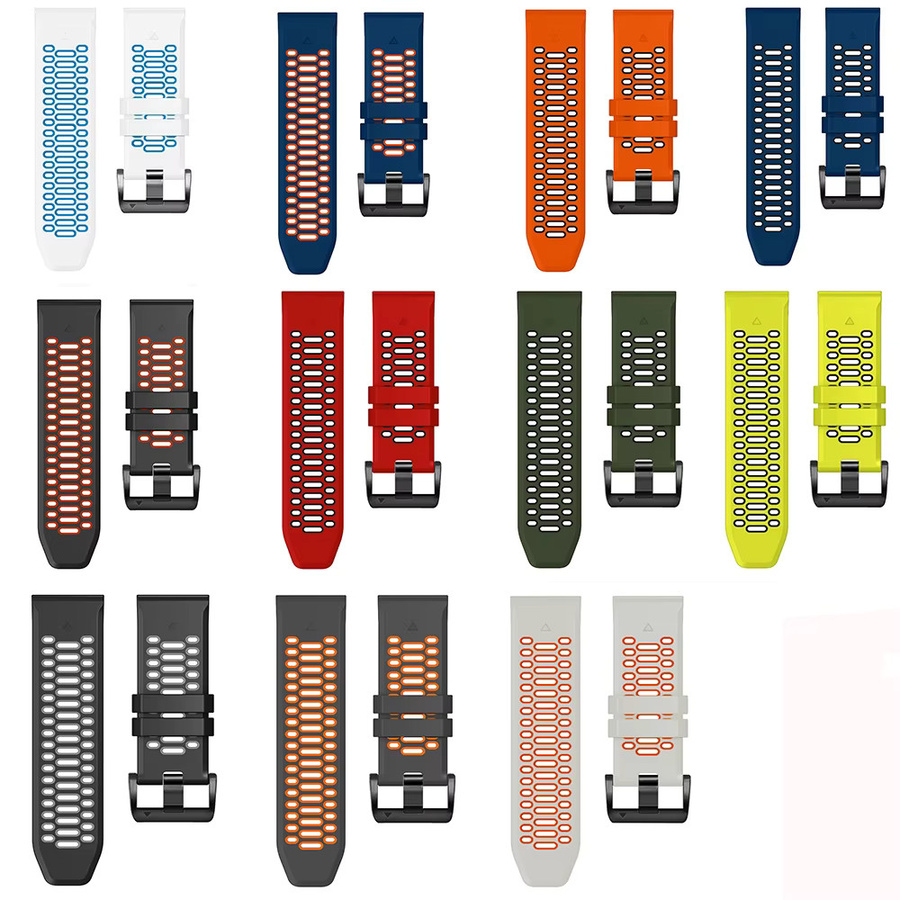 Uhrenarmband Silikon, Bunt, Unisex, Quickfit 22 26 mm - Bild 3