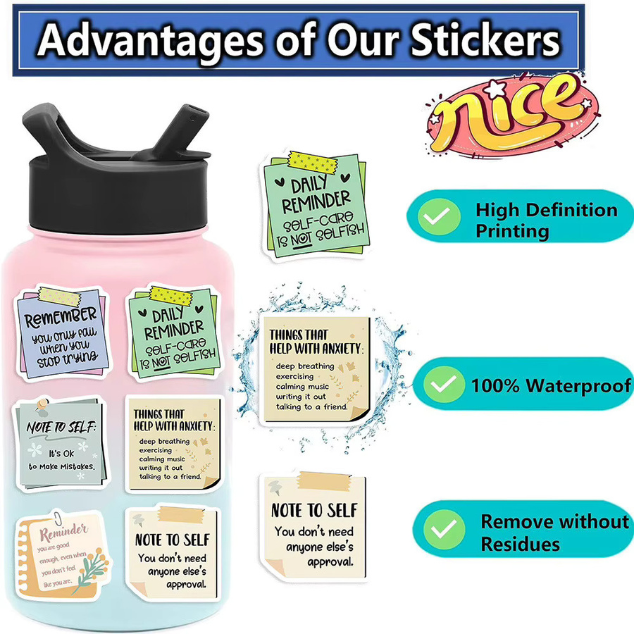 50 Stück wasserfeste Graffiti-Aufkleber für DIY-Dekoration in Multicolour von AufnahmeYourLife Store - Bild 2
