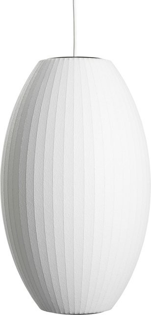 HAY Nelson Cigar Bubble Pendelleuchte in Weiß aus gewebtem Polymer mit E27 Fassung - Bild 1