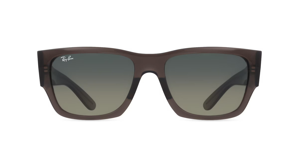 Ray-Ban 0RB0947S Sonnenbrille, Vollrand, Quadratisch, Kunststoff, Unisex, grau - Bild 1