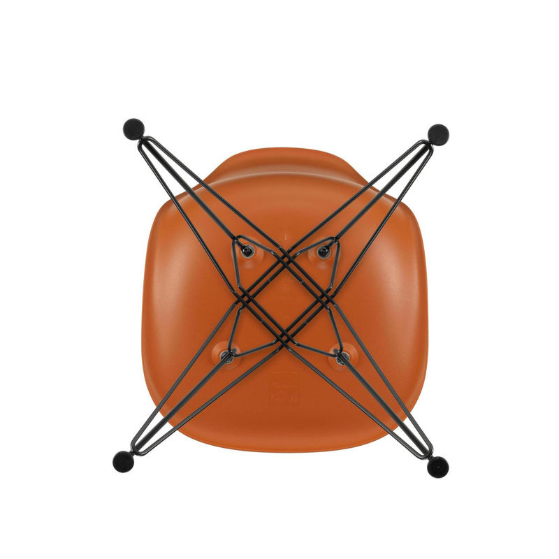 Vitra DSR Eames Plastic Side Chair aus Polypropylen in Orange matt - Bild 2