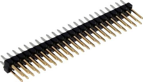 Molex Stiftleiste Standard 2 Reihen in Schwarz und Gold - Bild 1