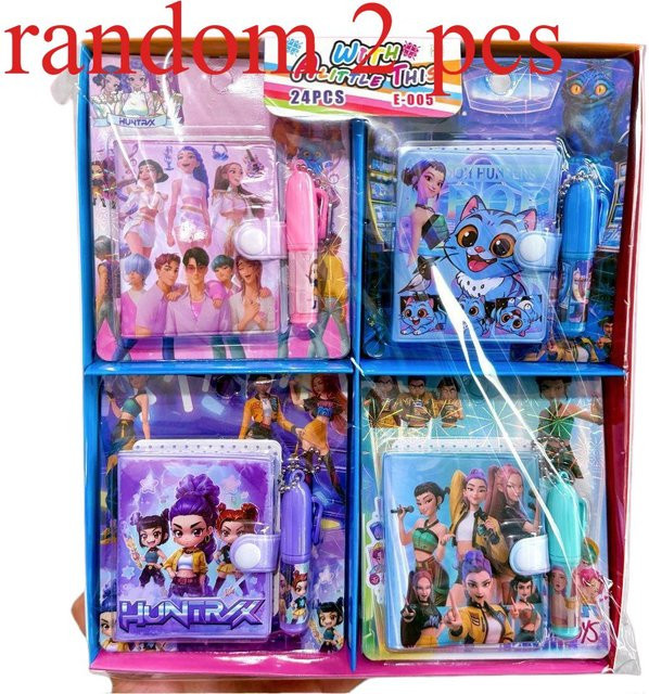 KPOP Dämonenjäger Mädchen Schreibwaren Set mit Notizbuch und Kugelschreiber in Multicolour für Schüler und Teenager - Bild 1