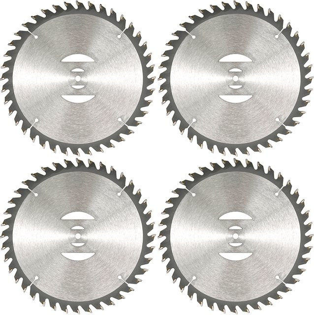 Victopeak Set aus 4 Legierungsklingen für elektrische Rasentrimmer in Silber, 40 Zähne, Durchmesser: 15,2 cm - Bild 1