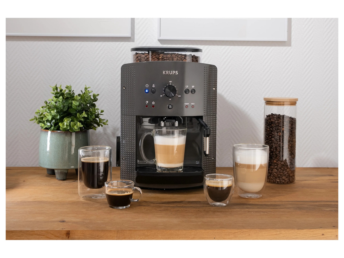 Krups Kaffeevollautomat Espresseria Automatic EA810B70 Arabica Picto mit Milchdüse in Anthrazit B/H/T: 28 x 48 x 38 cm - Bild 4
