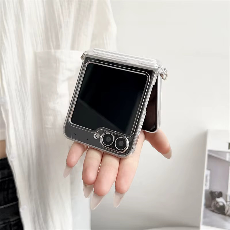 Magnetische Klapp-Schutzhülle für Samsung Galaxy Z Flip 7FE, Z Flip 6, Z Fold 7, Z Fold 6, Z Fold 5 in Transparent Matt mit stoßfestem Hard Cover - Bild 3