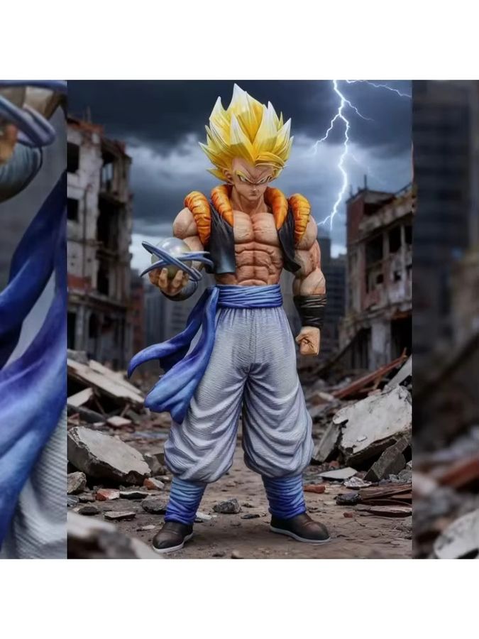 Bandai Dragon Ball Gogeta Super Saiyajin Anime Figur aus PVC, Höhe: 31 cm - Bild 5