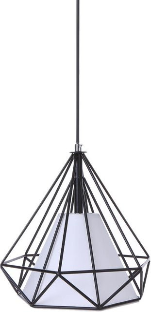 Tomshine Art Deco Pendelleuchte Pyramide aus Eisen in Schwarz - Bild 1