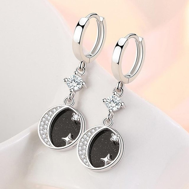 Ohrringe 925 Silber, Zirkonia, Weiß, Damen - Bild 1