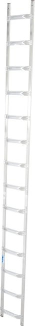 Krause Dachleiter aus Aluminium mit 14 Sprossen, Farbe Silber, Höhe: 395 cm, Breite: 40 cm, Tiefe: 7 cm - Bild 1