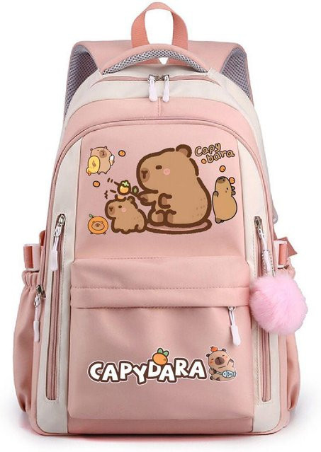 3-teiliges Schulrucksack-Set in Pink aus Oxford-Stoff mit Schultasche und Federmäppchen - Bild 1