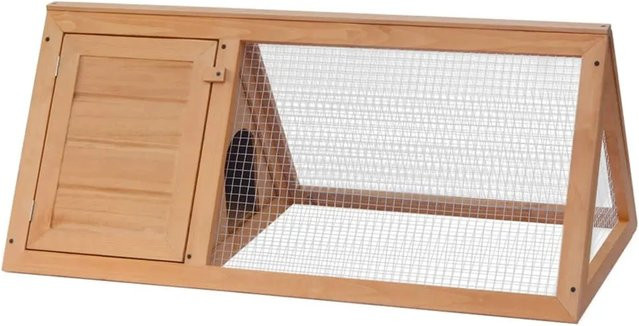 vidaXL Kleintierstall Kaninchenstall aus Tannenholz in Braun, Modell 1 - Bild 1