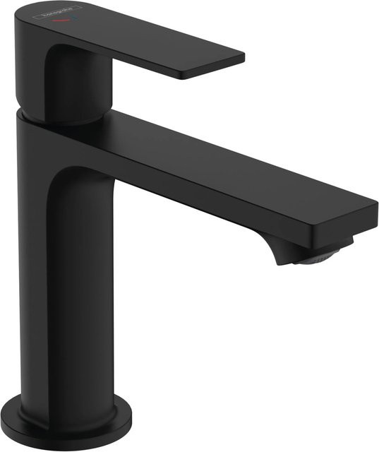Hansgrohe Rebris E 110 Einhebel-Waschtischmischer mit CoolStart und Zugstangen-Ablaufgarnitur in Mattschwarz - Bild 1